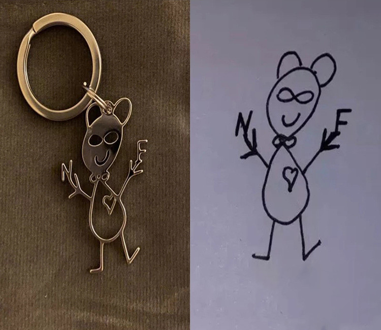 Kids' Drawing Keepsake · 小朋友畫作變手工紀念鏈